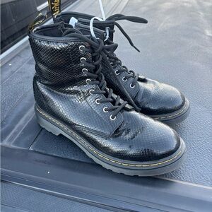 Dr. Marten Lace Zipper 1460 J Combat Boots